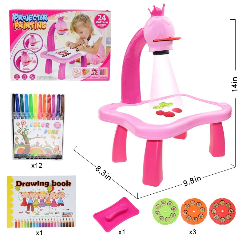 Mesa para desenhos interativos infantil com Brinde - Tudo on