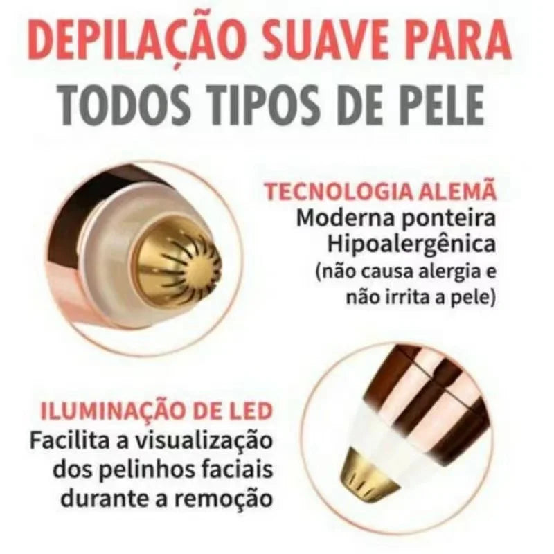 removedor de Pelos para Sobrancelha Elétrico - Tudo on